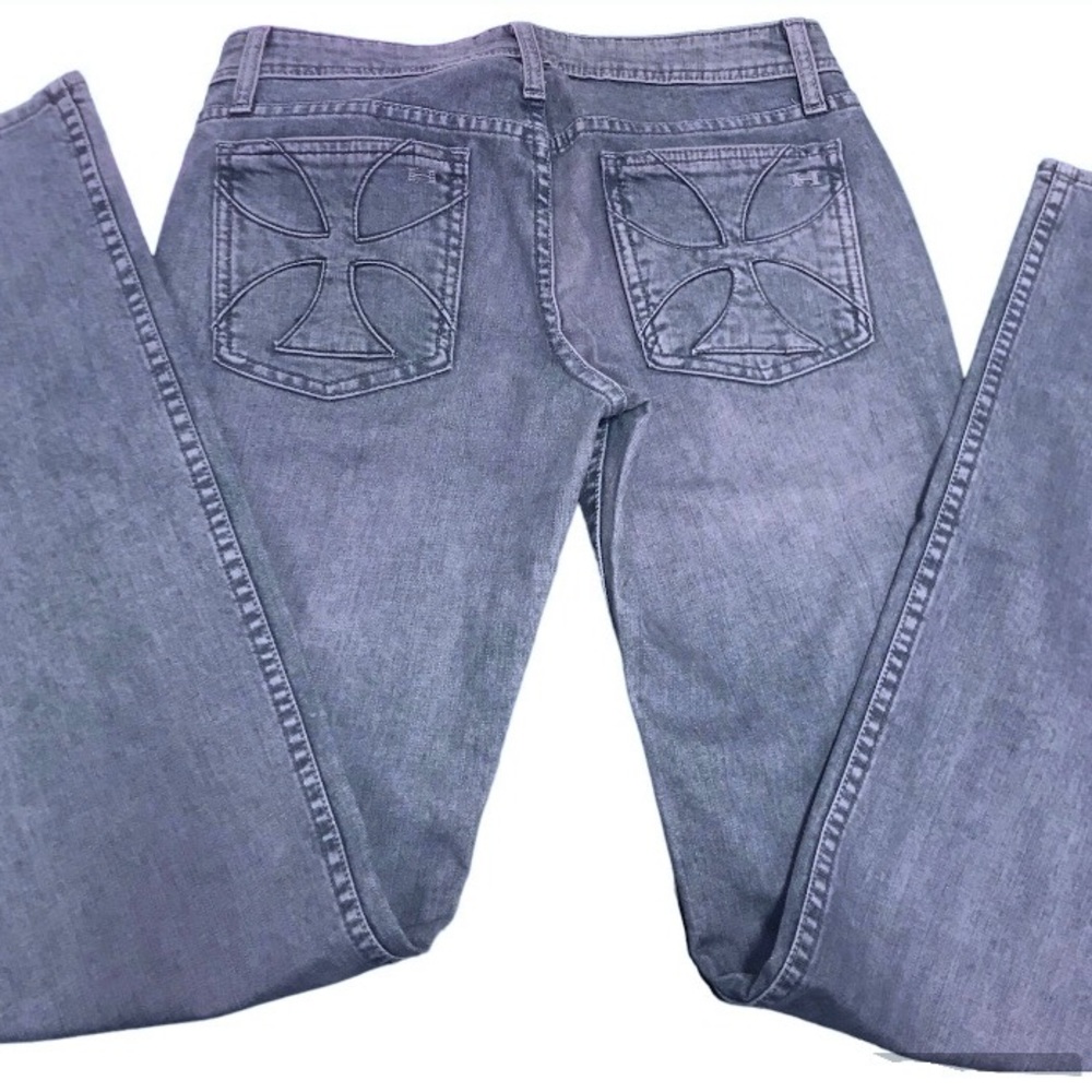 Habitual purple-ish blue jeans with cross design on pockets